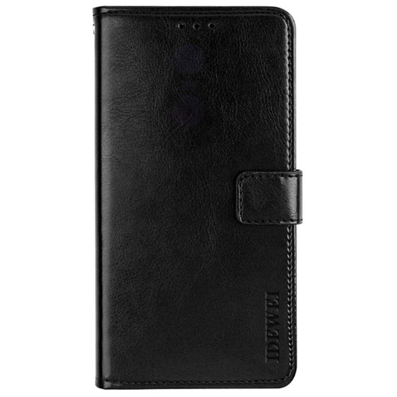 Flip Case Google Pixel 6 Pro Hemming Kotelot Flip Idewei Folio -nahkaefekti