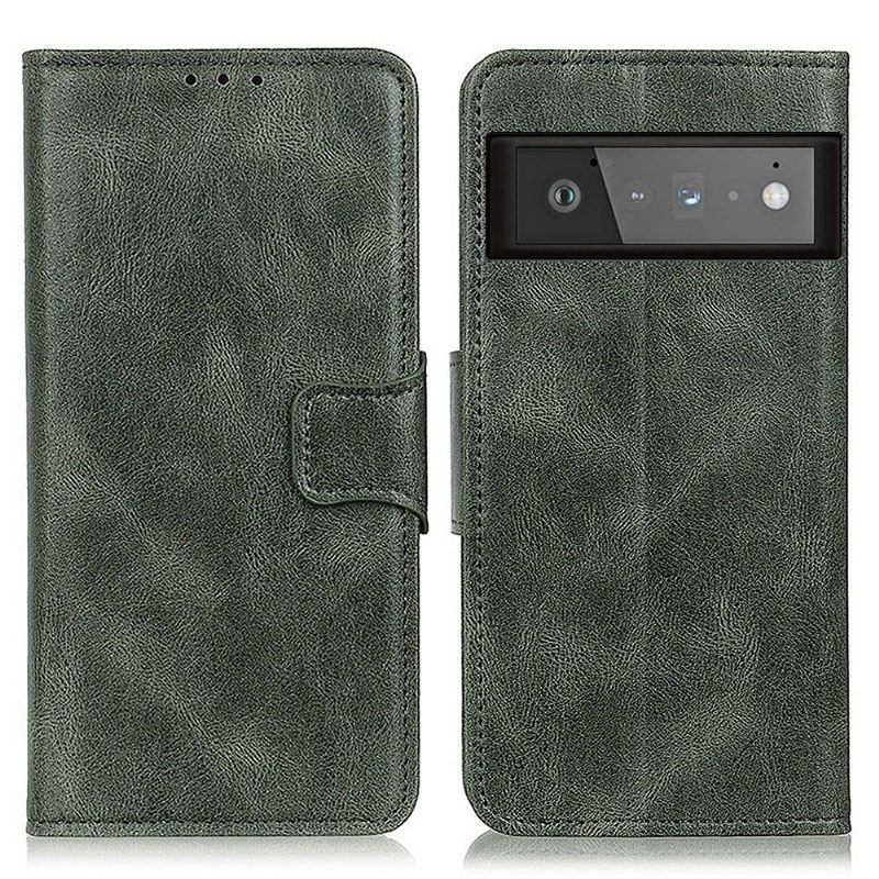 Flip Case Google Pixel 6 Pro Hemming Kotelot Flip Keinonahkainen Foliojalustatoiminto