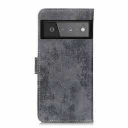 Kotelot Google Pixel 6 Pro Alkuperäinen Cyrius Faux Leather Vintage