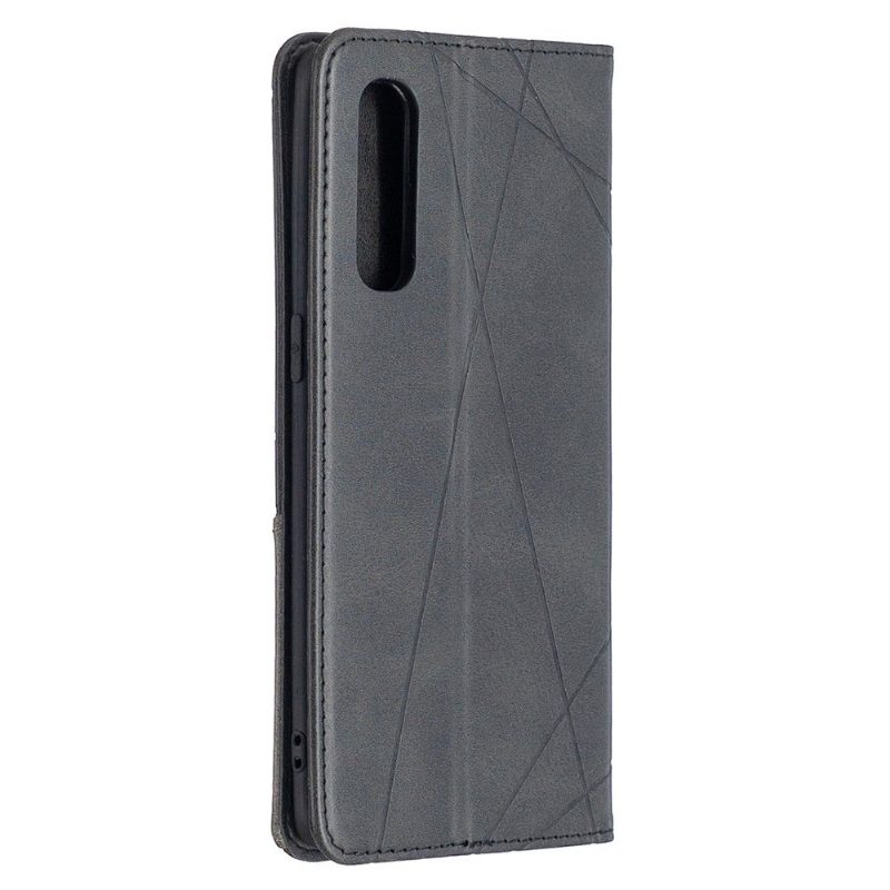 Flip Case Oppo Find X2 Neo Hemming Celinia Style Leather - Musta