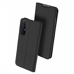 Flip Case Oppo Find X2 Neo Hemming Satiinipinnoite