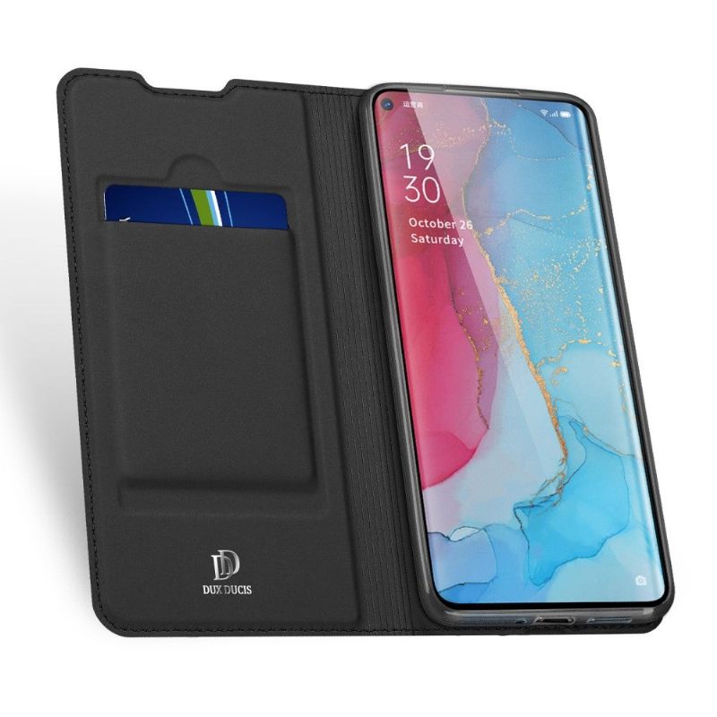 Flip Case Oppo Find X2 Neo Hemming Satiinipinnoite