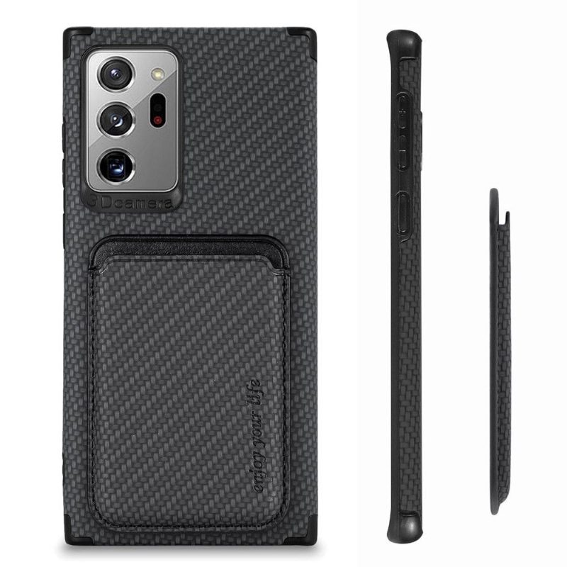 Case Samsung Galaxy Note 20 Ultra Hiilikuitumagneettinen Korttipidike