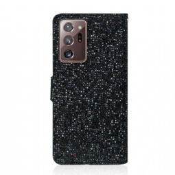 Kotelot Samsung Galaxy Note 20 Ultra Suojakuori Glitter-korttikotelo