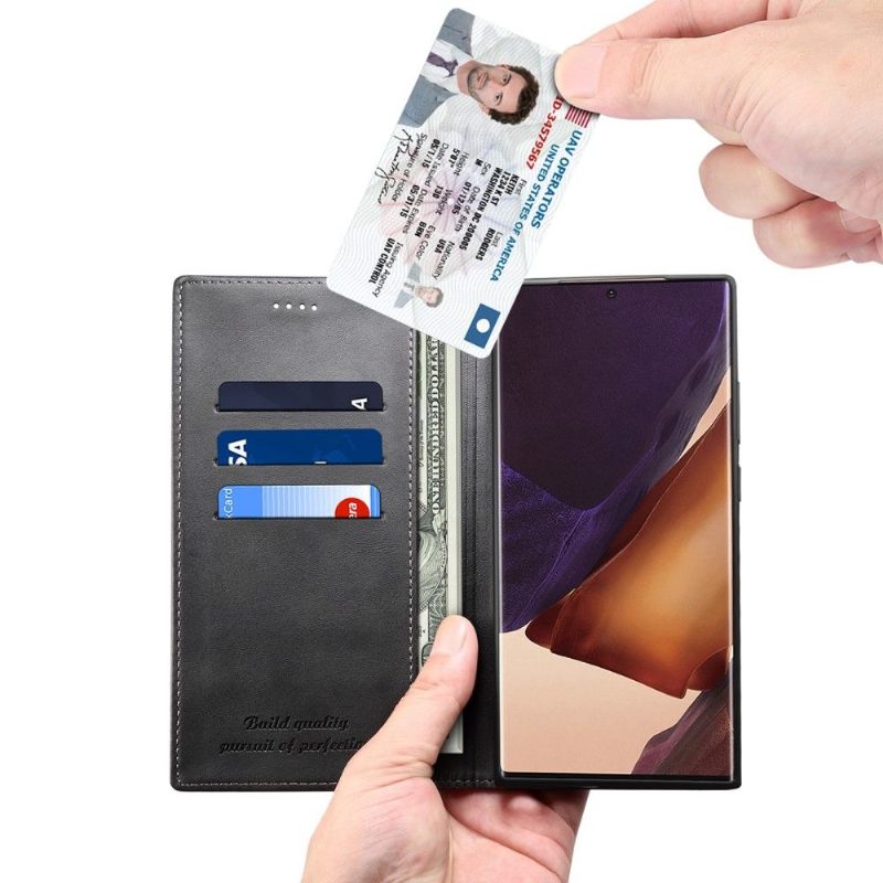 Nahkakotelo Samsung Galaxy Note 20 Ultra Kotelot Flip Folio Flip Style -nahkaa