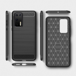 Case Huawei P40 Janice In Carbon Brushed Gel