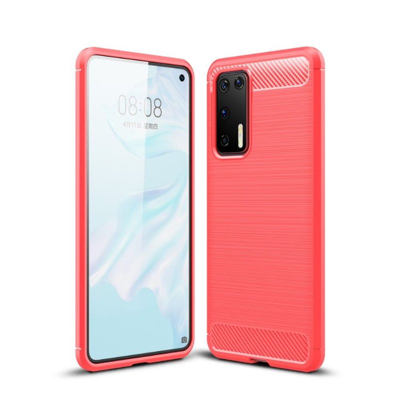 Case Huawei P40 Janice In Carbon Brushed Gel