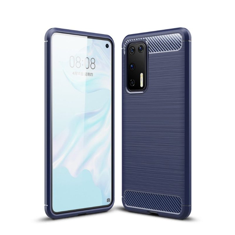 Case Huawei P40 Janice In Carbon Brushed Gel