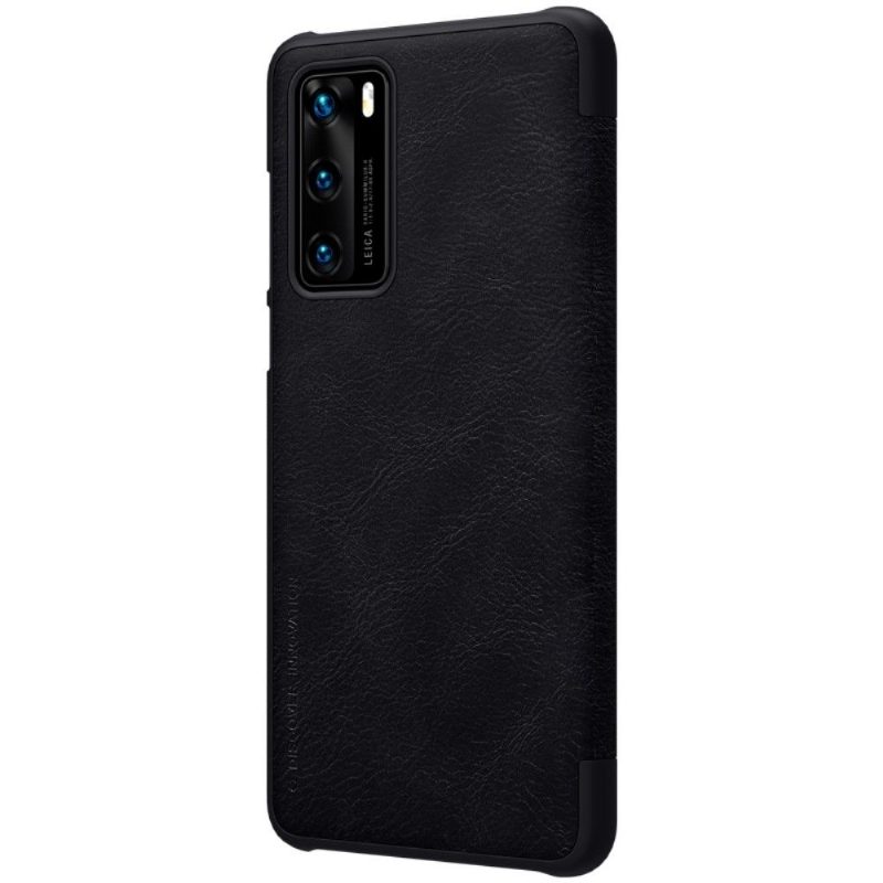 Nahkakotelo Huawei P40 Murtumaton Puhelinkuoret Qin Series Nillkin Faux Leather