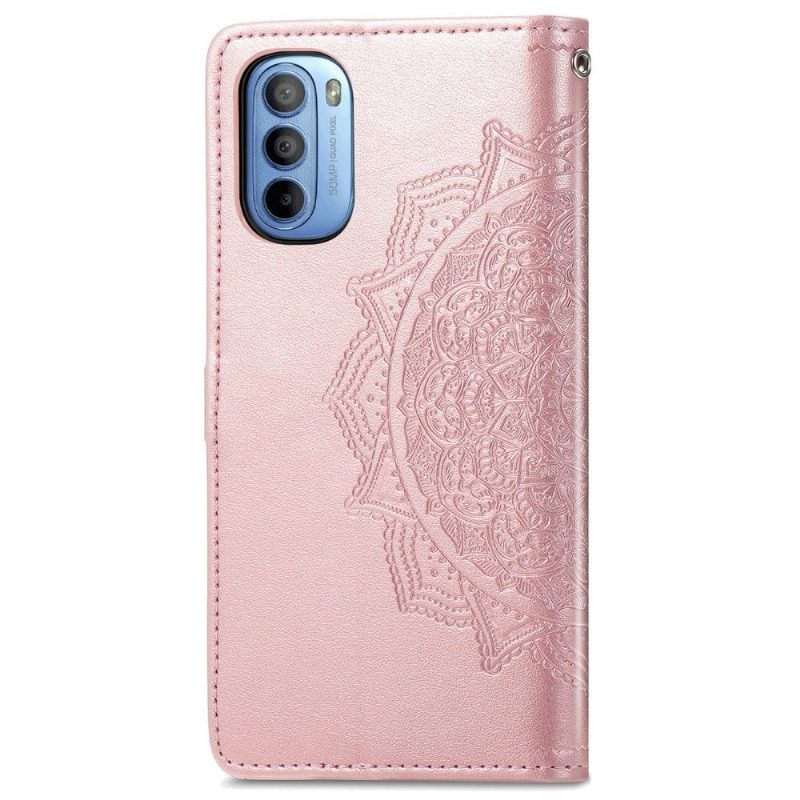 Kotelot Motorola Moto G31 / Moto G41 Alkuperäinen Mandala Relief Faux Leather