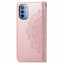 Kotelot Motorola Moto G31 / Moto G41 Alkuperäinen Mandala Relief Faux Leather