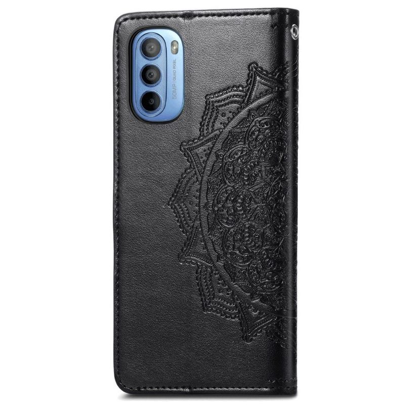 Kotelot Motorola Moto G31 / Moto G41 Alkuperäinen Mandala Relief Faux Leather