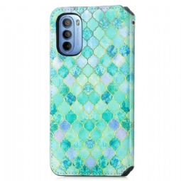 Kotelot Motorola Moto G31 / Moto G41 Arabesque-kuvio