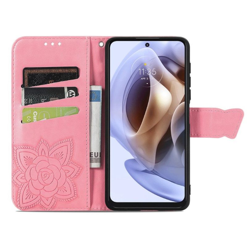 Kotelot Motorola Moto G31 / Moto G41 Butterfly Relief