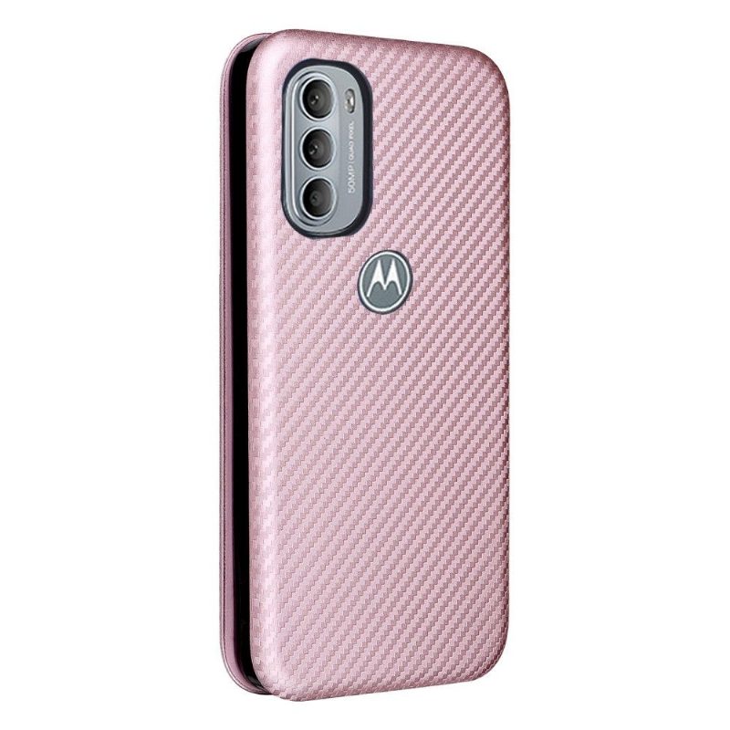 Kotelot Motorola Moto G31 / Moto G41 Carbon Fiber Leatherette