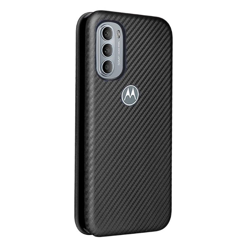 Kotelot Motorola Moto G31 / Moto G41 Carbon Fiber Leatherette