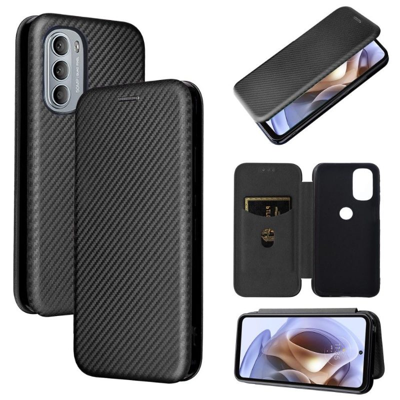 Kotelot Motorola Moto G31 / Moto G41 Carbon Fiber Leatherette