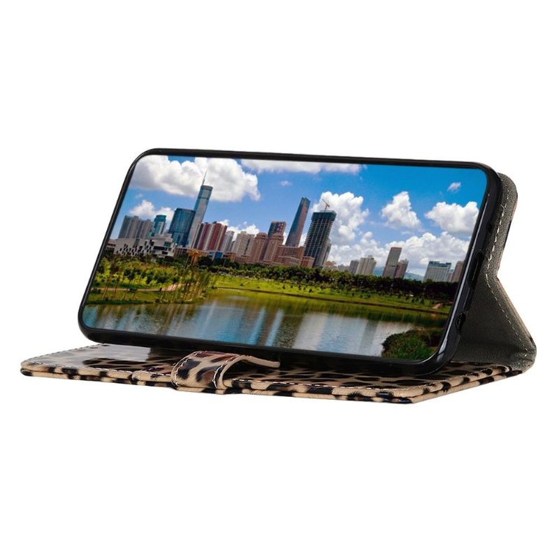 Kotelot Motorola Moto G31 / Moto G41 Faux Leather Leopard Style