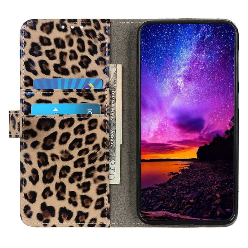 Kotelot Motorola Moto G31 / Moto G41 Faux Leather Leopard Style