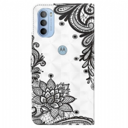 Kotelot Motorola Moto G31 / Moto G41 Flowers Lace