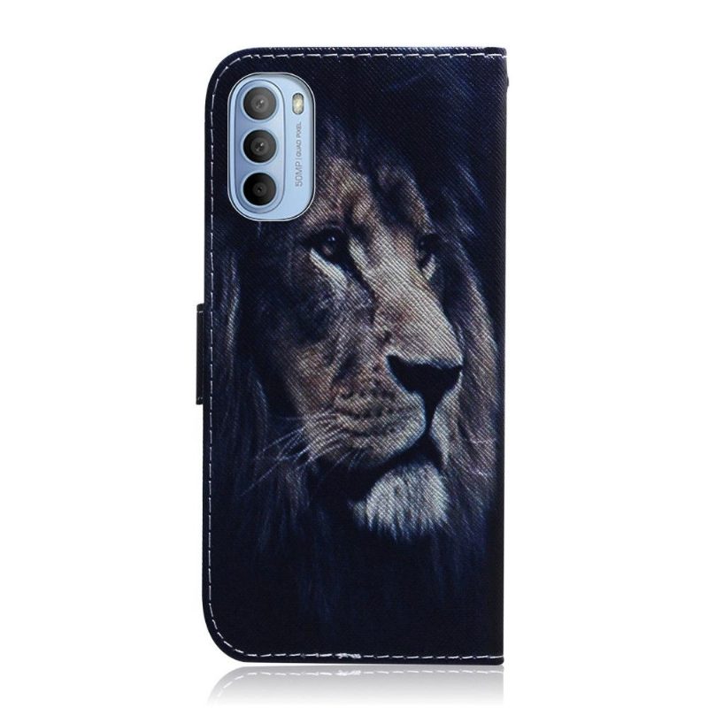 Kuoret Motorola Moto G31 / Moto G41 Suojakuori Lion Kuvio