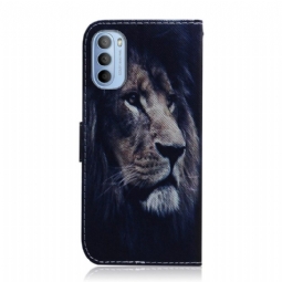 Kuoret Motorola Moto G31 / Moto G41 Suojakuori Lion Kuvio