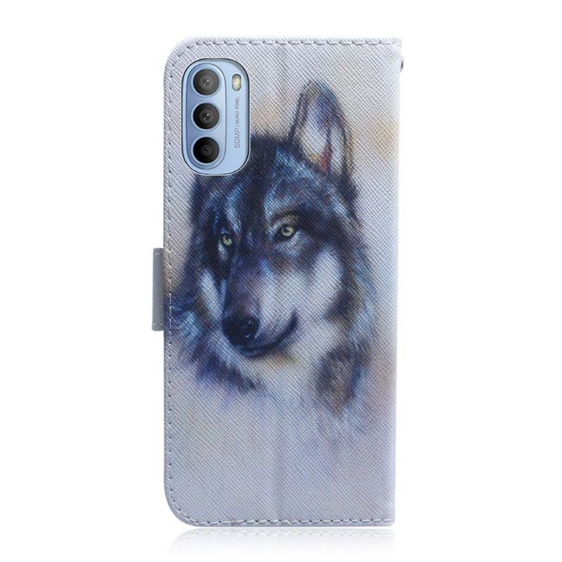 Kuoret Motorola Moto G31 / Moto G41 Wolf-kuvion Tukitoiminto