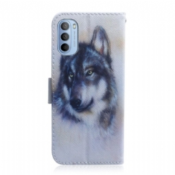 Kuoret Motorola Moto G31 / Moto G41 Wolf-kuvion Tukitoiminto