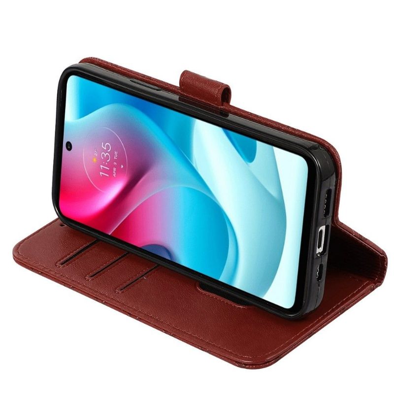 Nahkakotelo Motorola Moto G31 / Moto G41 Kotelot Flip Rabat Grid