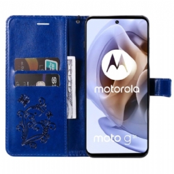 Nahkakotelo Motorola Moto G31 / Moto G41 Murtumaton Puhelinkuoret Butterflies -toimintotuki