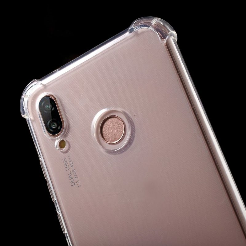 Kuori Huawei P20 Lite Läpinäkyvä Kuori Vahvistetut Kulmat