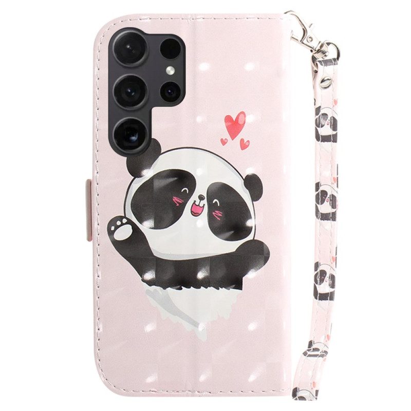 Kotelot Samsung Galaxy S24 Ultra 5g Panda Love Hihnalla