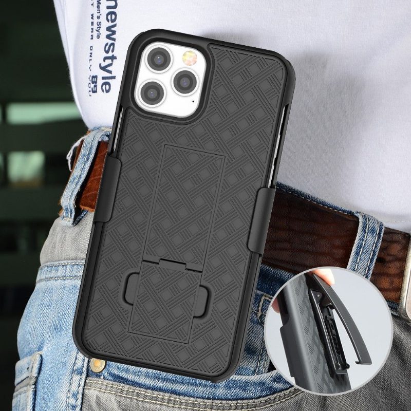 Case iPhone 12 Pro Max Murtumaton Puhelinkuoret Integroitu Vyöpidikkeellä