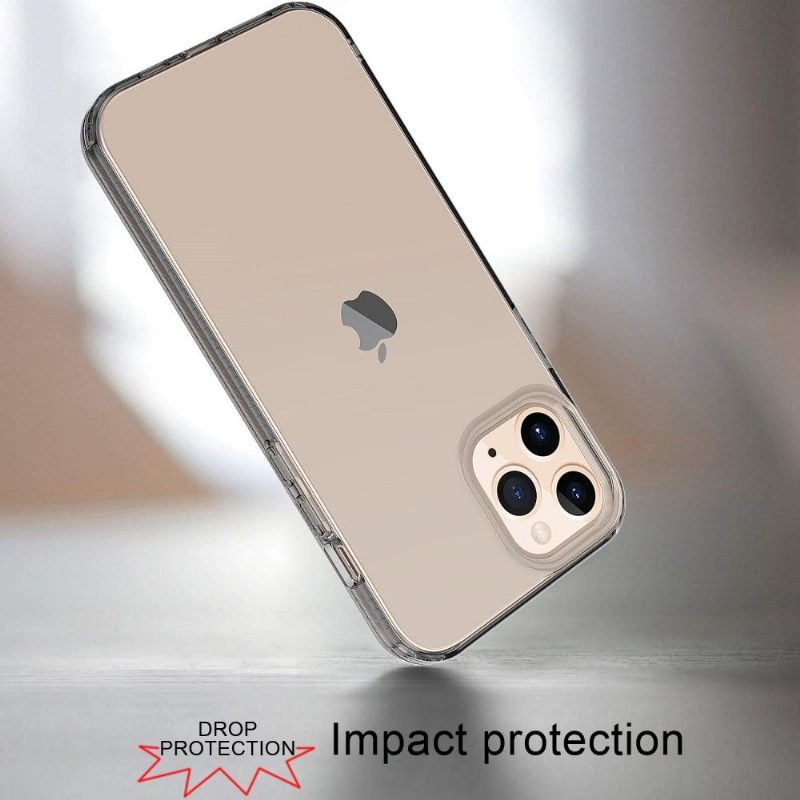 Case iPhone 12 Pro Max Murtumaton Puhelinkuoret Puoliksi Läpinäkyvä