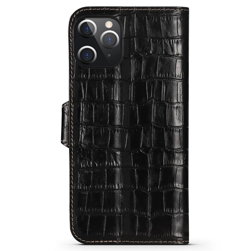 Kotelot iPhone 12 Pro Max Croc Look Leather