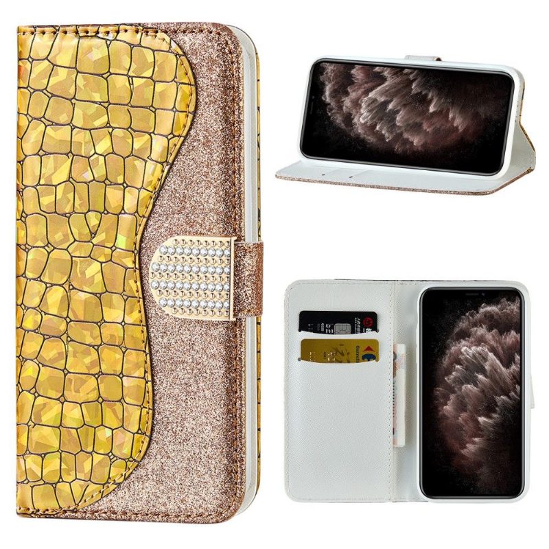 Kotelot iPhone 12 Pro Max Luxury Croc -efekti