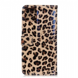 Nahkakotelo iPhone 12 Pro Max Murtumaton Puhelinkuoret Leopard