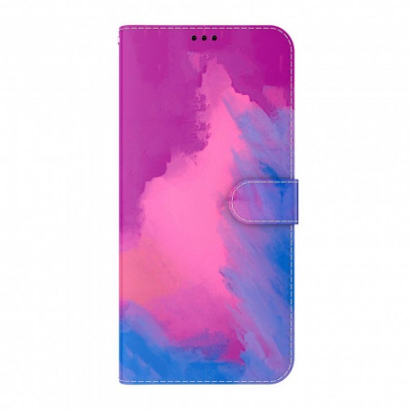 Nahkakotelo Oppo A54 5G / A74 5G Akvarelli