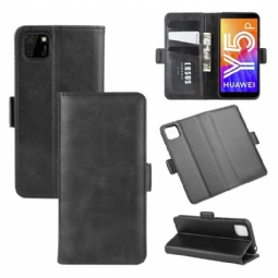 Flip Case Huawei Y5p Hemming Matta Keinonahkainen Kansi