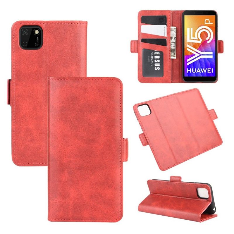 Flip Case Huawei Y5p Hemming Matta Keinonahkainen Kansi