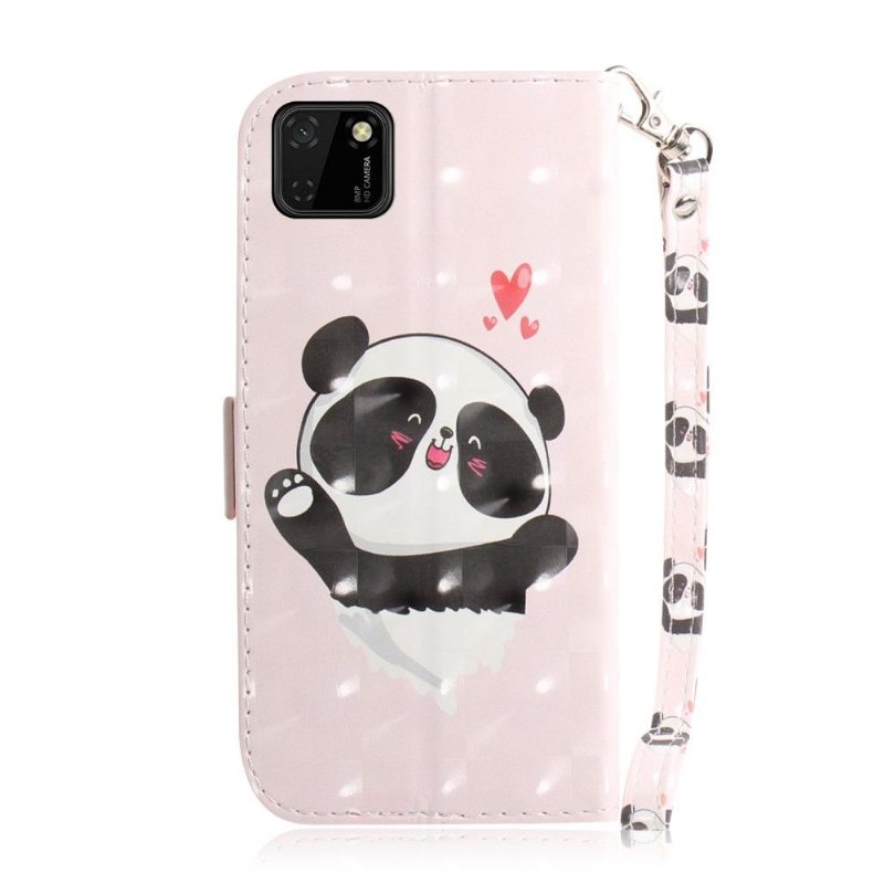 Flip Case Huawei Y5p Hemming Suloinen Panda