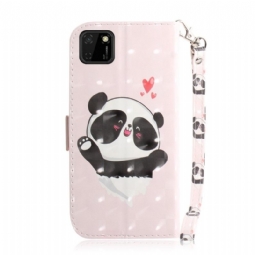 Flip Case Huawei Y5p Hemming Suloinen Panda