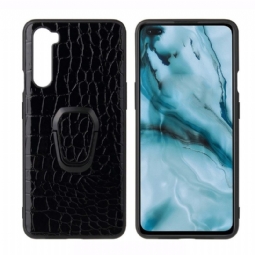 Case OnePlus Nord Murtumaton Puhelinkuoret Croc-efekti Magneettitelineellä