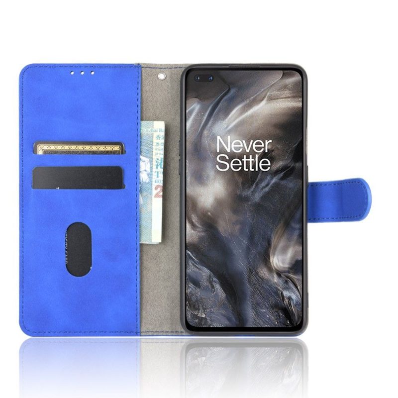 Flip Case OnePlus Nord Hemming Kotelot Flip Faux Leather Blue