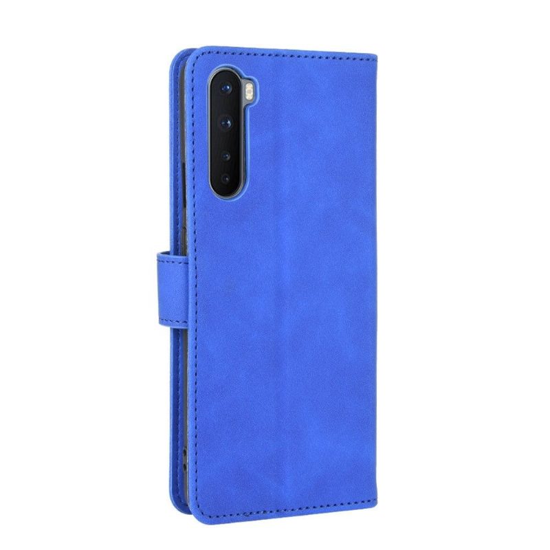 Flip Case OnePlus Nord Hemming Kotelot Flip Faux Leather Blue