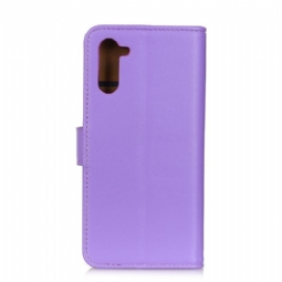 Kuoret OnePlus Nord Alkuperäinen Basic Faux Leather - Violetti