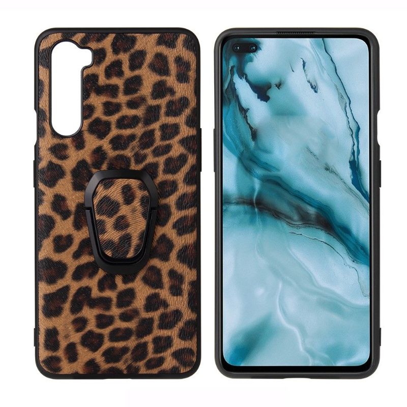 Kuori OnePlus Nord Alkuperäinen Leopard-kuvio Magneettisella Pidikkeellä