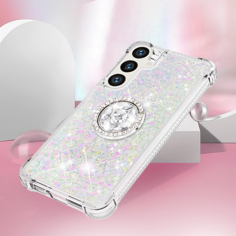 Kuori Samsung Galaxy S24 Plus 5g Glitter Ring -tuki