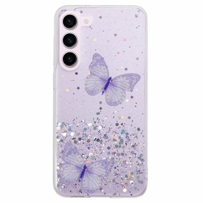 Kuori Samsung Galaxy S24 Plus 5g Perhoset Glitter