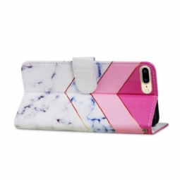 Flip Case iPhone 8 Plus / 7 Plus Hemming Marmorigeometria